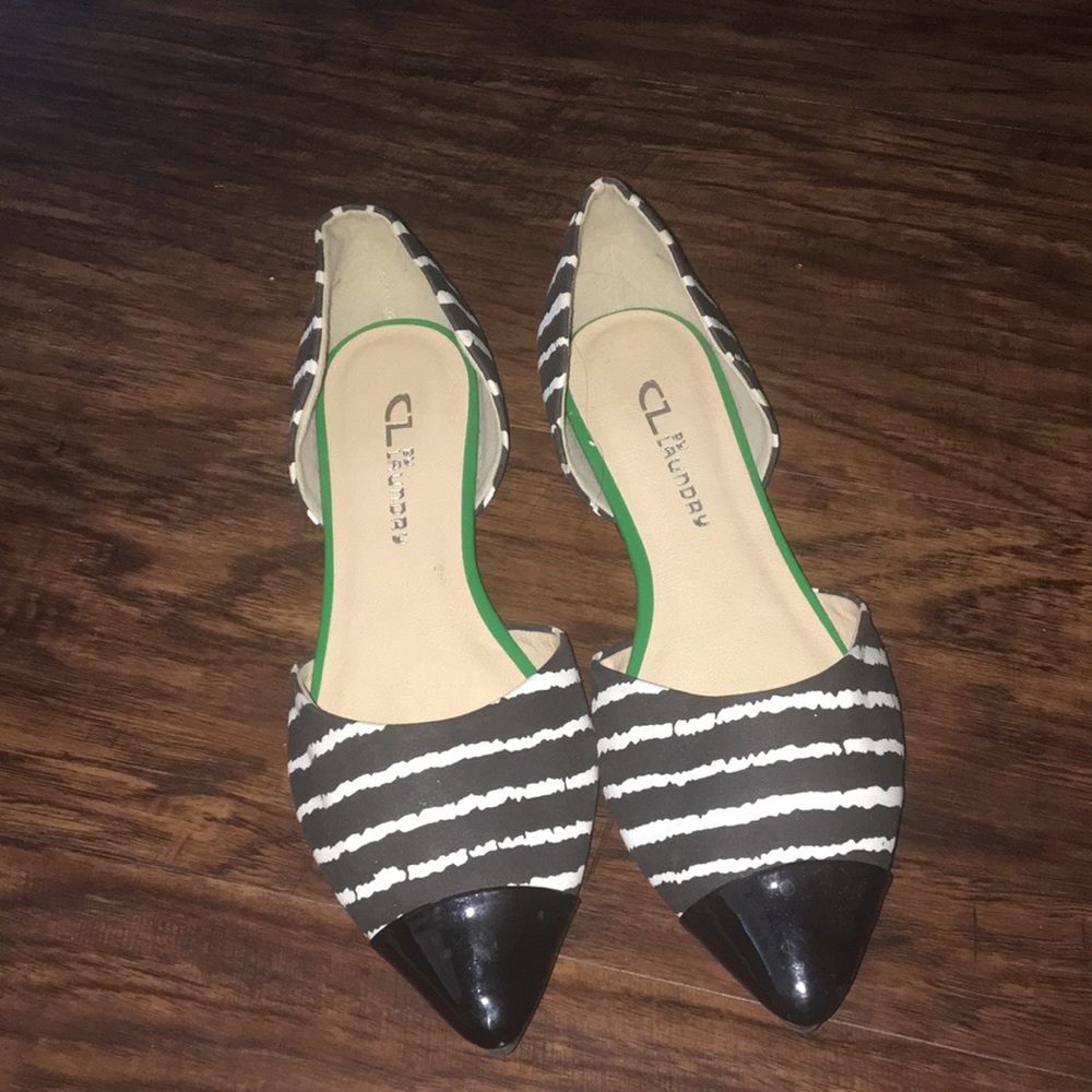 Black and white flats